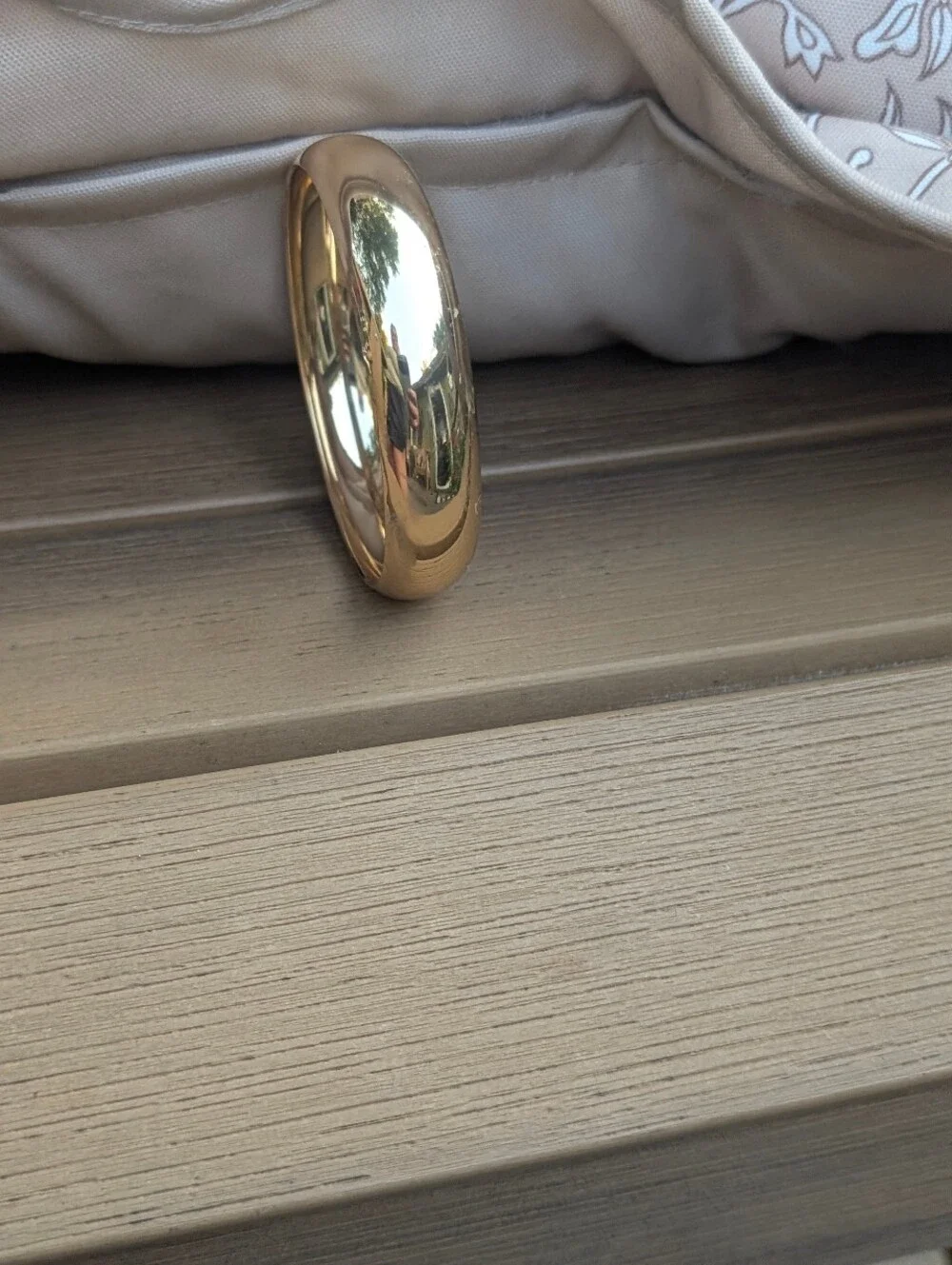 Vintage Gold Wide Bangle Bracelet Chunky Gold Bracelet